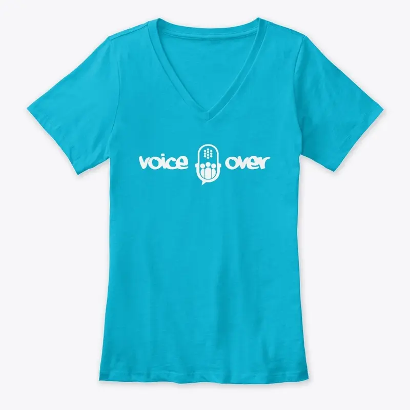 Voice Over + VOpreneur V-Neck (WHITE)